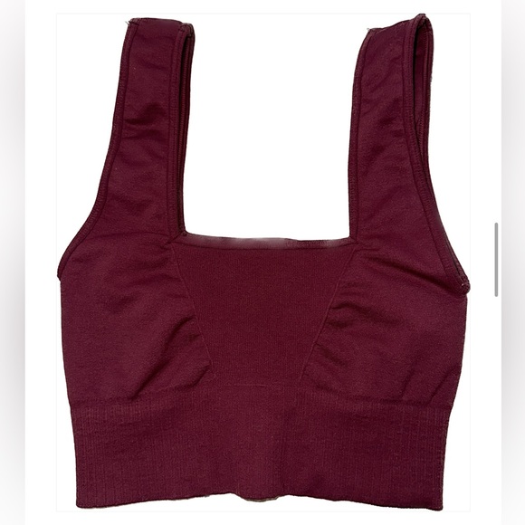 Like NEW Free People Free Movement Good Karma Square-Neck Bra - Picture 4 of 4
